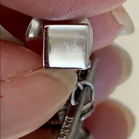 Vintage Dante silver square tie tack or tie pin - Picture 4 of 4
